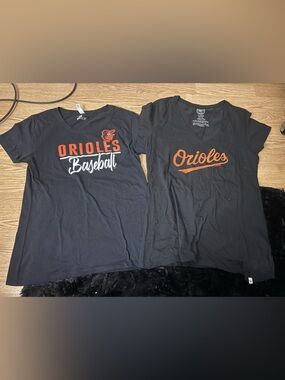 Womens Set of Baltimore Oriole Shirts. Size XL.